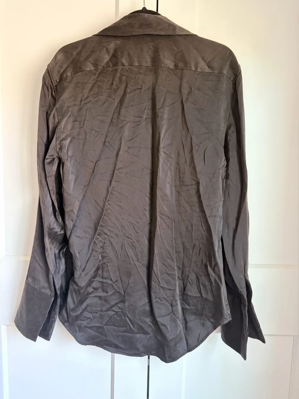 Zara Ludovic De Saint Sernin Black Silk Blend Shirt | M - Picture 5 of 7